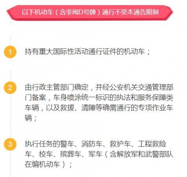 快訊！8月31日至9月6日廈門單雙號限行、非閩D號牌車輛禁止駛入